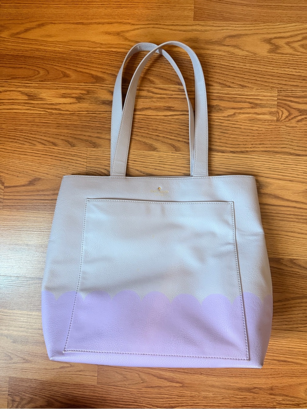 Kate Spade Lita Street Andrea Scallop Tote Lilac Purple Ombré